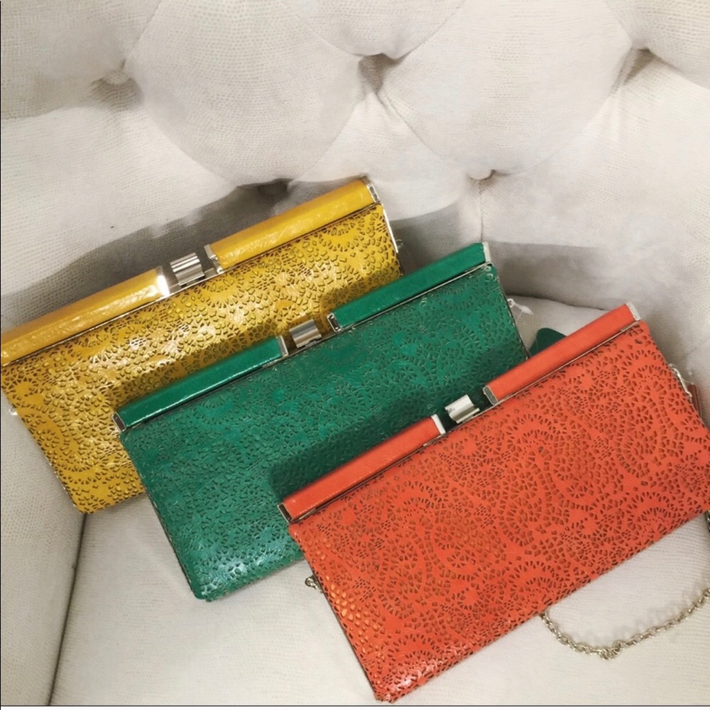 Colorful clutch purses (only green left) New